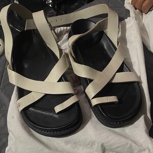 Liberte Elegant Women's White Strappy Sandals